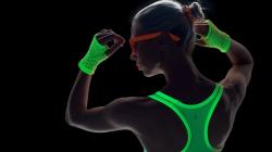 Neon light fitness wear