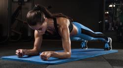 Plank fitness exercise