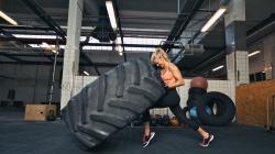 Huge tyre workout